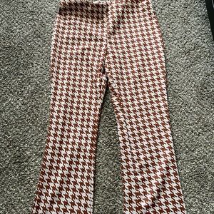 Brown Houndstooth Pants